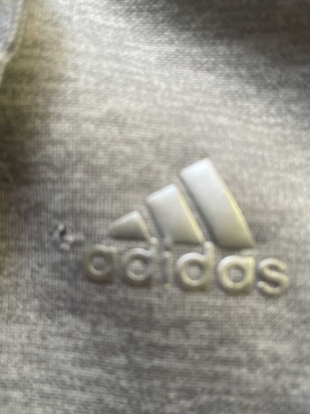 adidas Men's Light Gray Full-Zip Hoodie - Picture 2 of 5